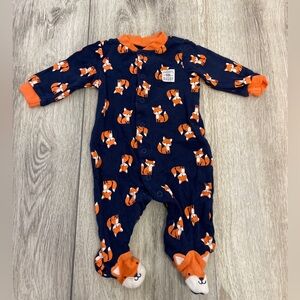 Daddy's Little Buddy Fox 3 Month Boys Sleeper